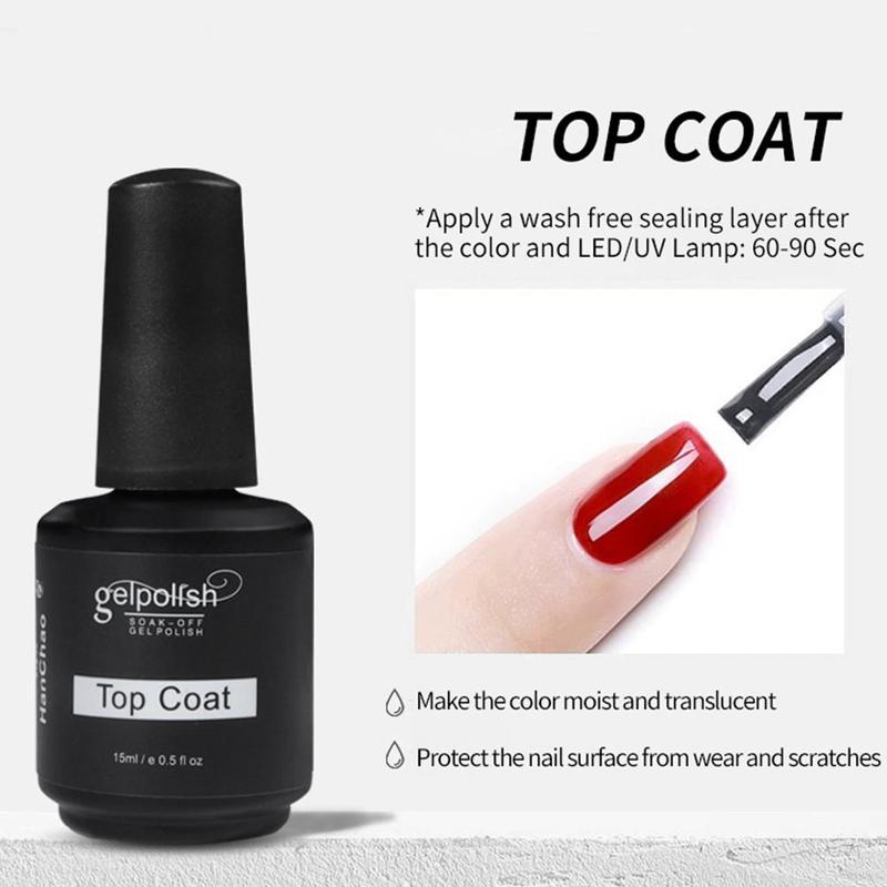 15ml Top Coat Nail Art, Long Lasting Nail Art Top Coat, Nail Art DIY For Home & Salon