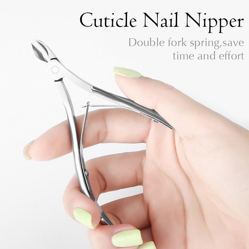 Daily Nail Nipper Set, 3 Counts set Multi-function Nail Cutter Remover Nail Cuticle Pusher Nipper, Stainless Steel Clipper Dead Skin Remover Scissor Pusher Tool Trimmer Kit, Nail Care Kit