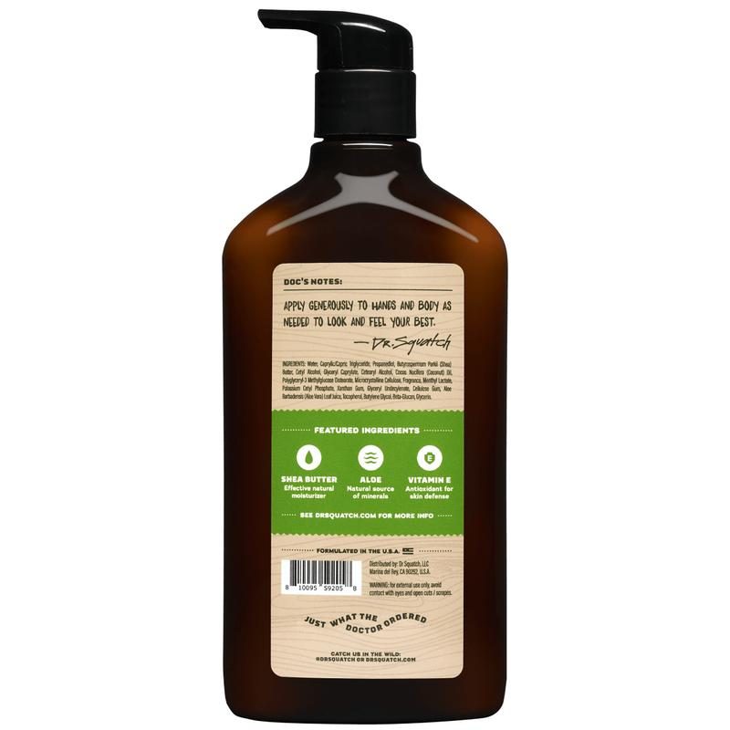 Dr. Squatch - Cool Fresh Aloe Lotion - Body Care for Men