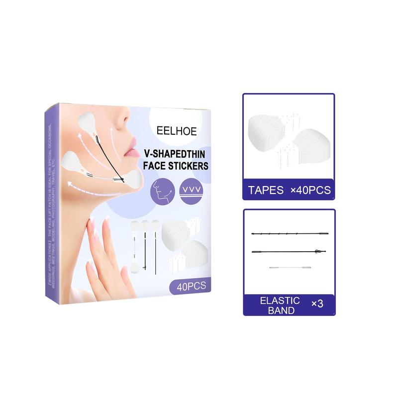 Face Lift Tape, 2 Boxes Ultra-thin Invisible Face Tape with Lifting Ropes, Tightening Skin and Hiding Facial and Neck Wrinkles