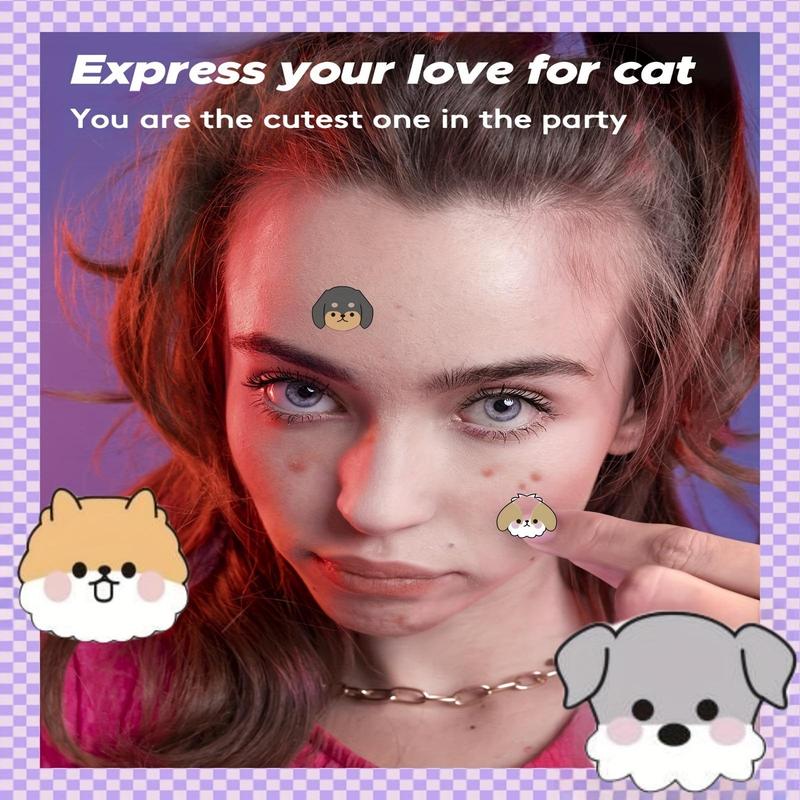 Cute Animal Pattern Acne Patch, Cartoon Face Skin Covering Patches for Acne Pimple Blemishes, Facial Skin Care Product for Women & Men