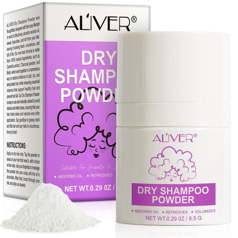 Dry Shampoo Powder, 1 Box Hair Puff Powder for Oil Hair, Natural Cleaning Hair Styling Powder for Daily Use, Christmas, Christmas Gift