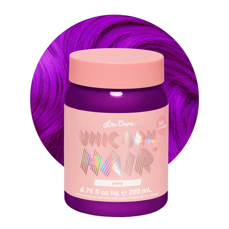 Hair Dye, Pony (Violet Purple) - Semi-Permanent Hair Color Conditions & Moisturizes - Temporary Hair Tint Kit Has A Sugary Citrus Vanilla Scent - Vegan.Easy to operate fast coloring