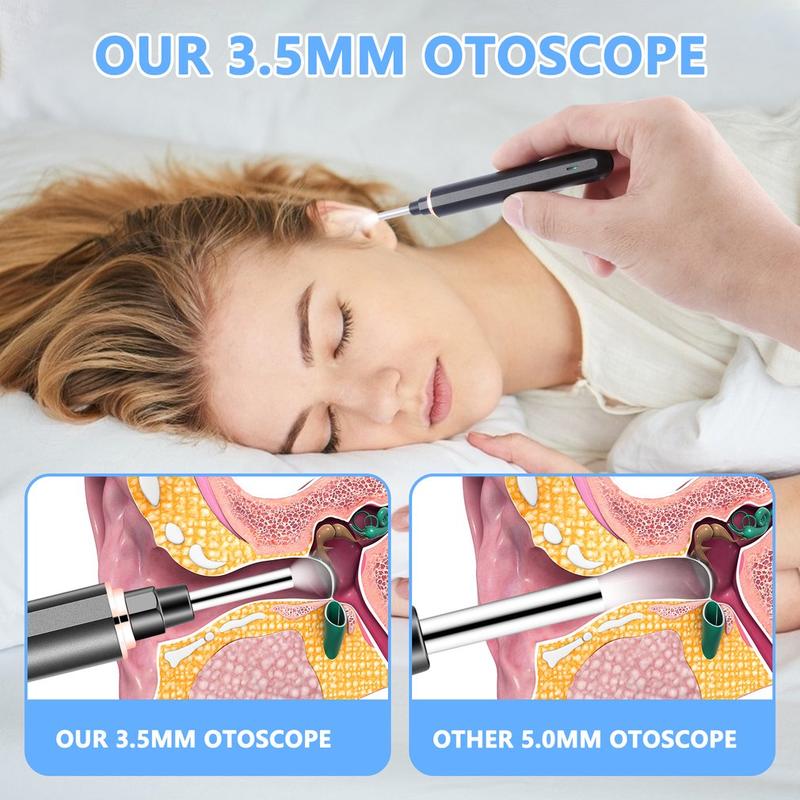 Wireless Wifi Smart Otoscope Earwax Removal Tool Ear Endoscope With Led Light Visual Ear Scope For Adults And Children