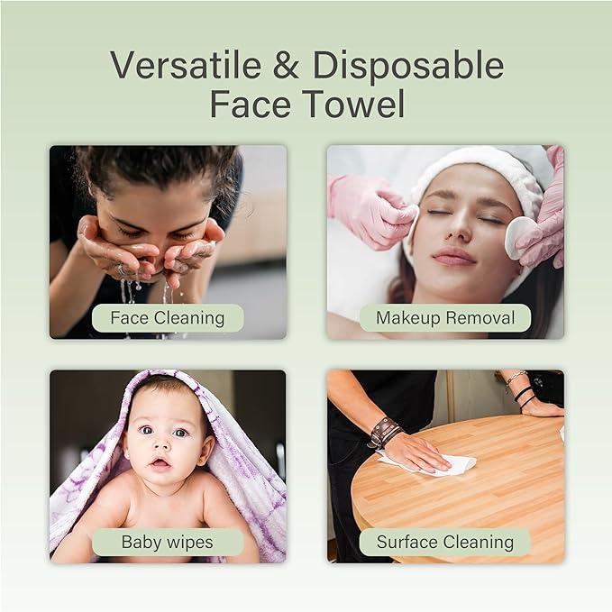 [Only For LIVE] Unifree Towel l Disposable Dry wipes l Facial Towels l 16pack l Towel,Absorbent,Reusable,Soft,Comfort,Skincare