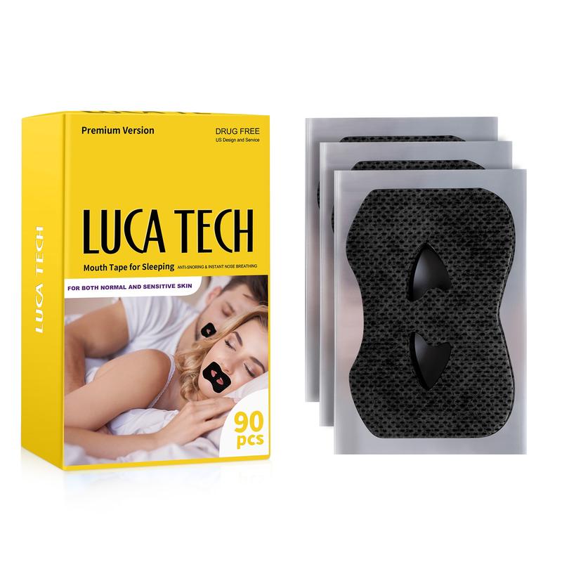 Luca Tech Mouth Tape for Sleeping, 90 PACKS (3 Month Supply), Premium Sleep Tape for Mouth Breathers