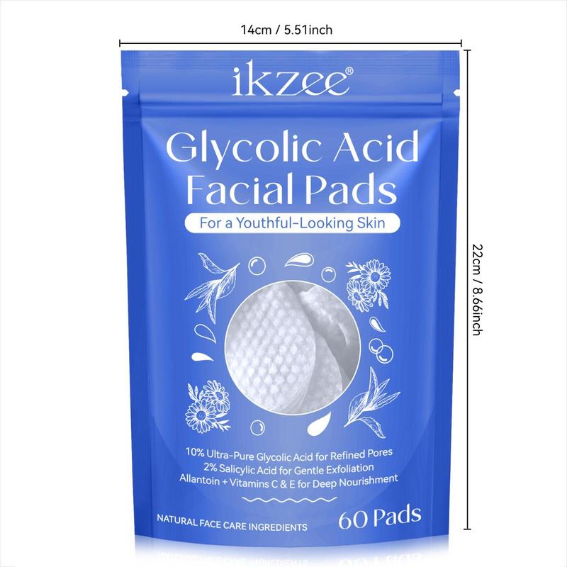 Glycolic Acid Facial Pads, Deep Cleaning Skin, Firming and Lifting Skin, Skin Looks Obviously Refreshed, Enhance The Skin's Natural Luster