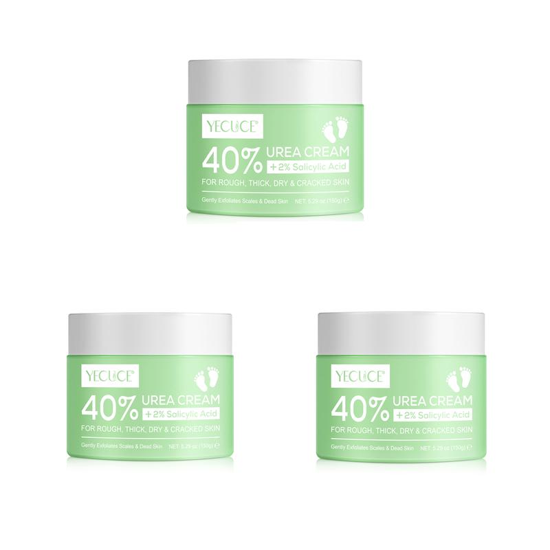 YECUCE 40% Urea Cream + 2% Salicylic Acid, Foot Cream & Hand Cream, Hyaluronic Acid Moisturizing, Tea Tree & Aloe Vera For Deep Moisturizes,  Hydrate Callus Remover and Soften footcream Suitable For AIl Skin Types