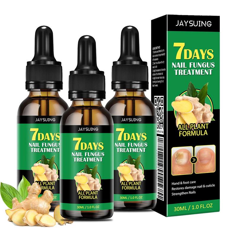 [3 Packs Only $14.99] JAYSUING 7 Days Ginger Nail Oil, Nail Care Essence for Moisturizes and Thickens Nails -longer, Stronger and Brighter Nails