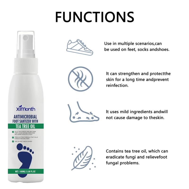 [Only $12.99!!!] Antimicrobial Foot Cleanser Liquid Soap with Tea Tree Oil, Soothes itch and Skin irritations, 100ml Bottle