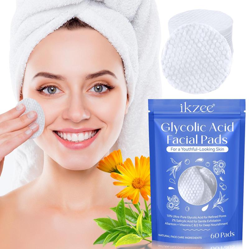 Glycolic Acid Facial Pads, Deep Cleaning Skin, Firming and Lifting Skin, Skin Looks Obviously Refreshed, Enhance The Skin's Natural Luster