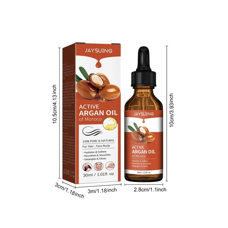 Moroccan Argan Hair Essential Oil, Moisturizing Hair Care Smoothing Oil for Men & Women, Hair Care Products for Daily Use