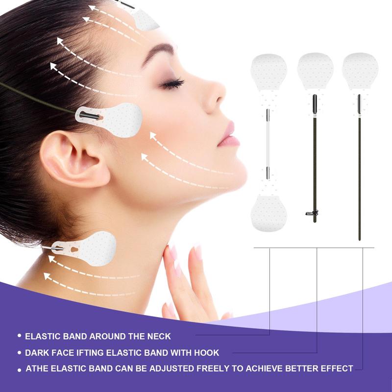 Face Lift Tape, 2 Boxes Ultra-thin Invisible Face Tape with Lifting Ropes, Tightening Skin and Hiding Facial and Neck Wrinkles