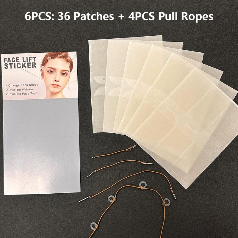 Face Lifting Tapes, 18 36pcs Invisible Clear V-face Lifting Sticker with Tool Accessories, Facial Skin Firming Tool for Women & Girls, Skincare Products