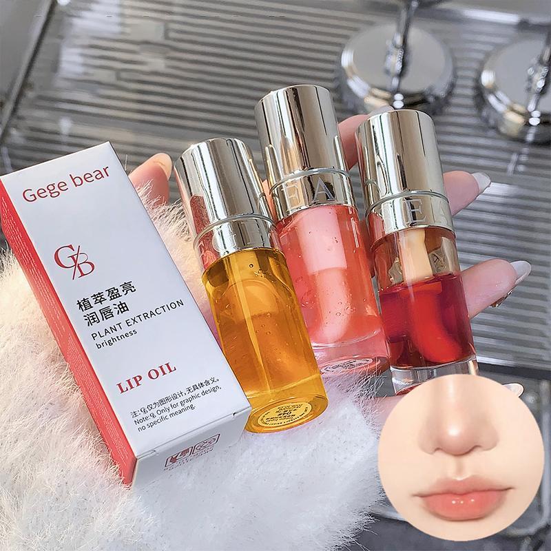 Moisturizing Lip Oil, 3pcs set Non-sticky Hydrating Lip Glaze, Lip Care Product For Women & Girls