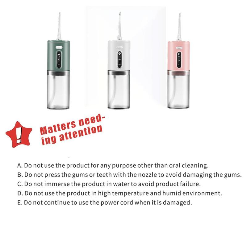 5 in 1 Oral Irrigator, 1 Set 4 Modes Deep Cleaning Oral Irrigator, Cordless Water Flosser, Handheld Electric Oral Irrigator for Home & Travel, Water Dental Flosser, Christmas, Fall, Ideal Winter Gift