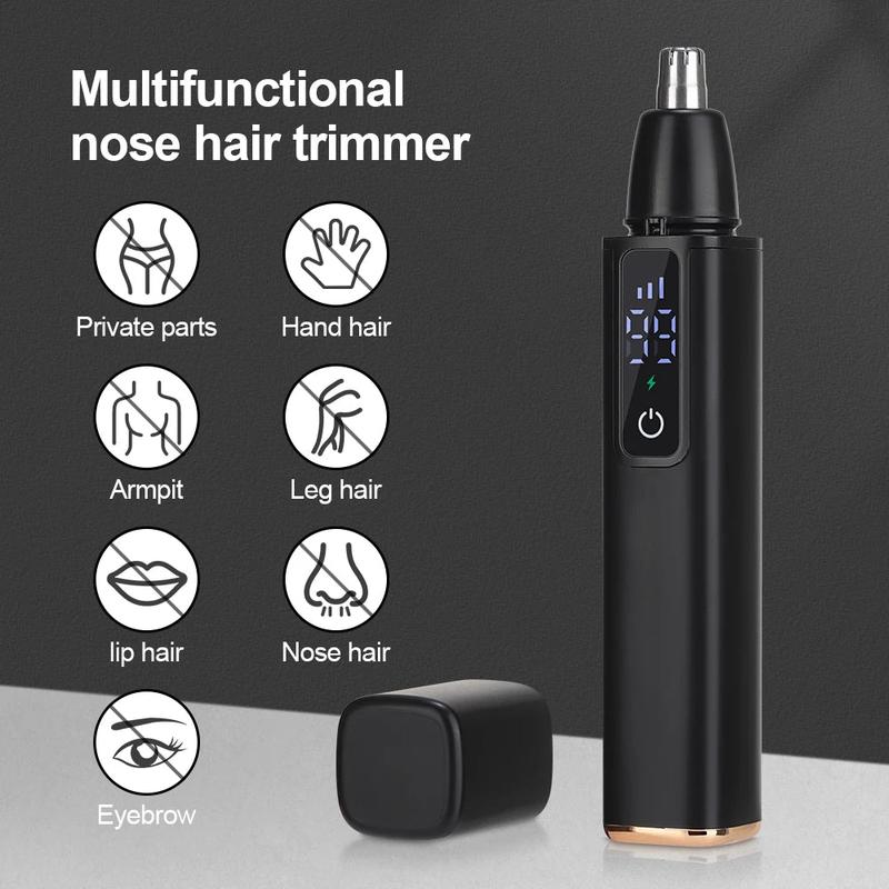 Digital Electric Nose Hair Trimmer For Face Ear Nose Hair Removal Rechargeable Nose Hair Cutter