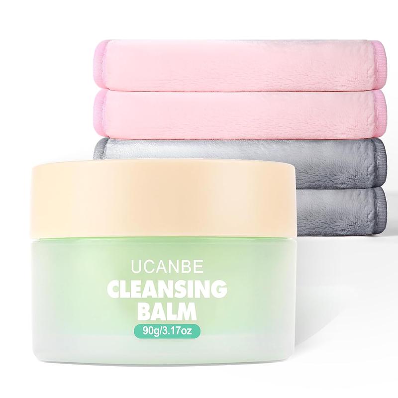 UCANBE Cleansing Balm Makeup Remover - 3.17oz, Natural and Gentle, Deep Cleansing Balm for Waterproof Eye, Face, and Lip Makeup, Suitable for All Skin Types, Trending on TikTok for Skincare, Beauty Hacks, and Self-Care, Loved by Beauty Influencers and Per