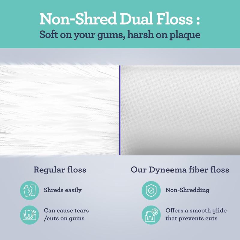 With Foldable Toothpick, Effectively Removes Plaque - Unscented - 150 Pieces Dental Floss Sticks - Double Threaded Dental Floss, Thanksgiving Gift Christmas Gift