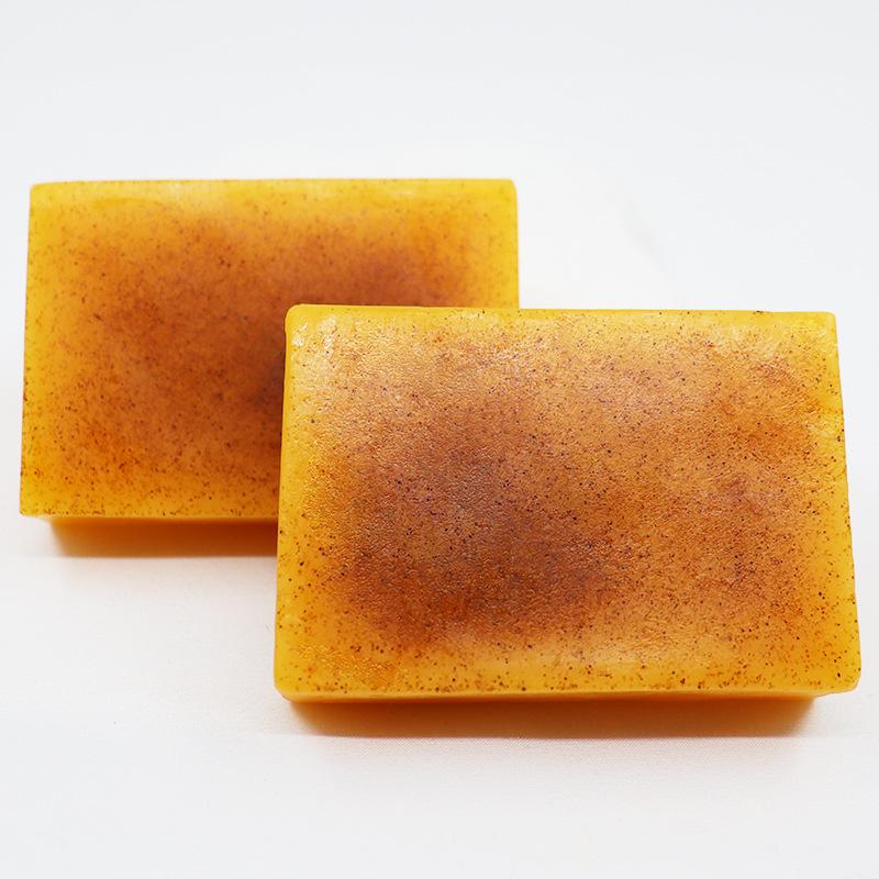 HandMade Brightening soap With LemonTurmeric & Kojic Acid for Men andWomen,Rich foam,smells like lemonturmeric,Suitable for washing face, Cleansing the skin