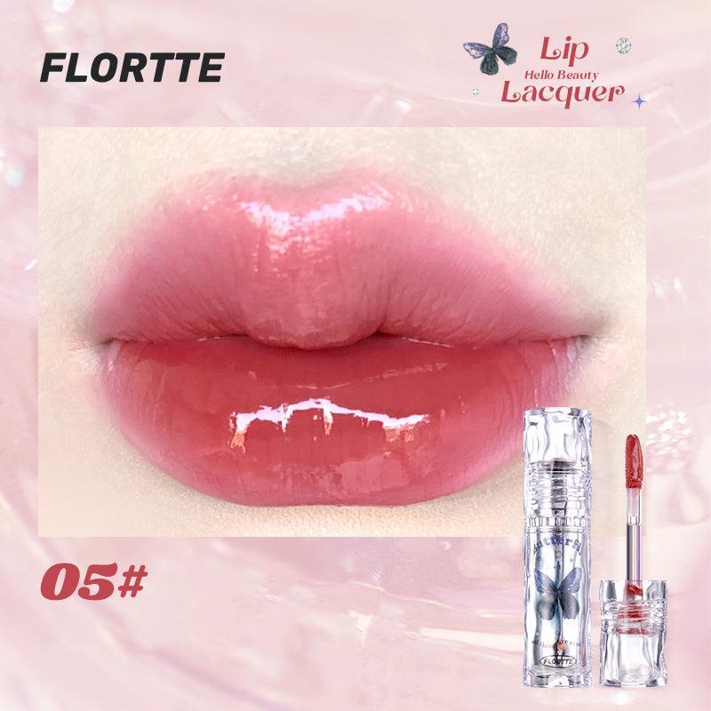 FLORTTE Merlia Lip Lacquer - Glossy Moisturizing Radiant Lipgloss Lip Care Lipstick