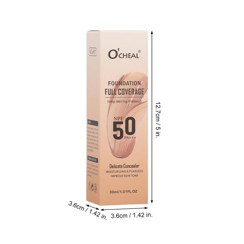 30ml Long-lasting Foundation, Temperature Discoloration Foundation, Moisturizing Coverage Makeup Cream, Lightweight Concealer Foundation, Christmas Gift