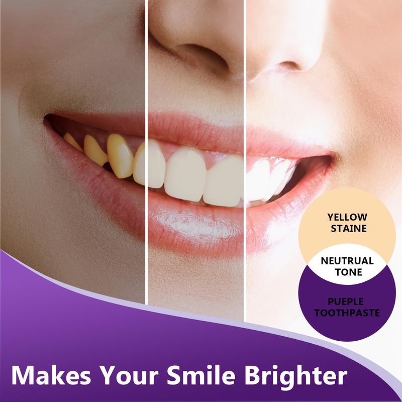 Hismile v34 Colour Corrector - Tooth Stain Concealer, Teeth Brightening Booster, Purple Toothpaste, Colour Correcting, Hismile V34