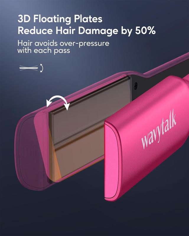 Wavytalk Hair Straightener 1.75 Inch for Effortless Straightening