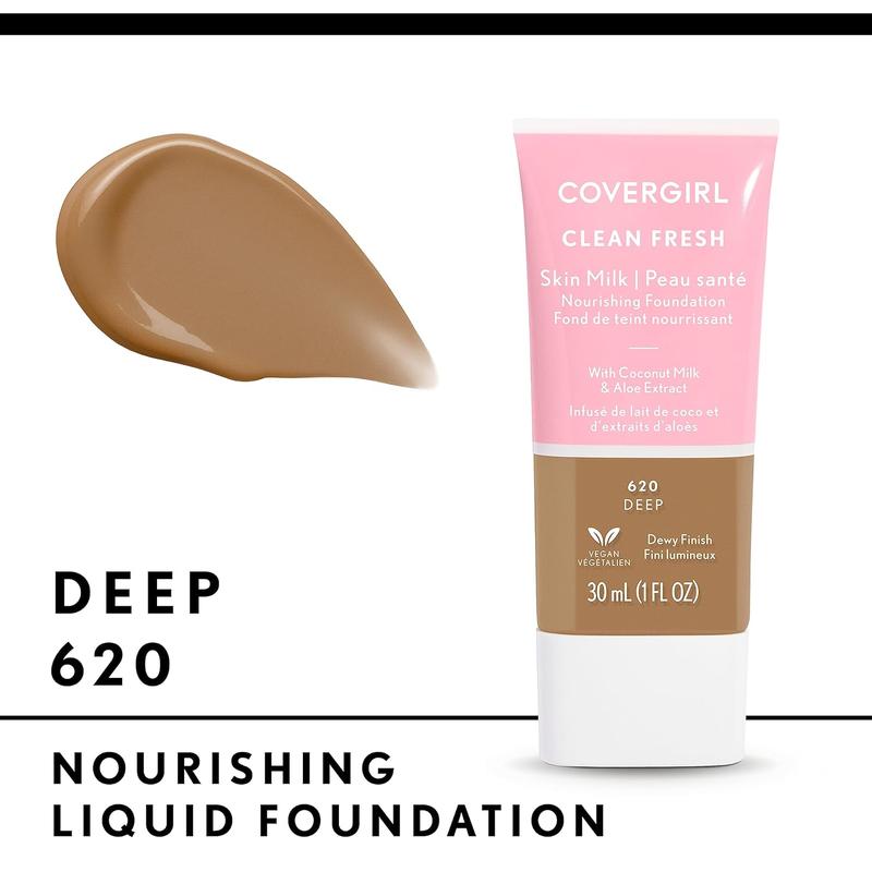 COVERGIRL Clean Fresh Skin Milk Foundation, Deep, 1 Fl Oz (Pack of 1) (black friday sale off 50%)