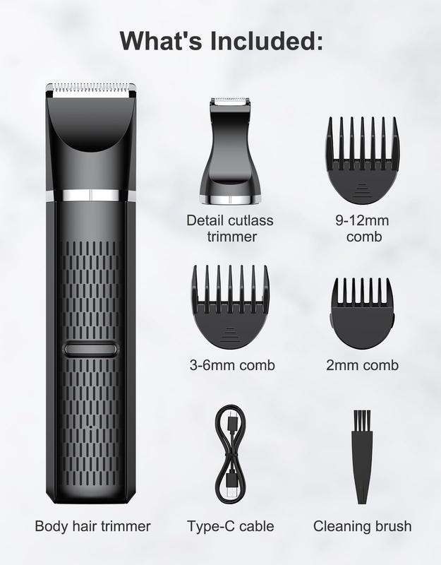 Dehair for Men, Women Body Shaver Groomer Electric Body Trimmer with Replaceable  Blade Heads, Hair Removal Razor Comfort Brush Waterproof Smooth