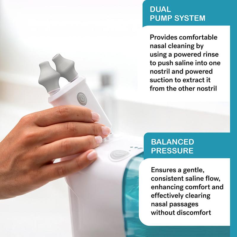 NasalFreshMD Powered Saline Nasal Irrigation System by Spa Sciences