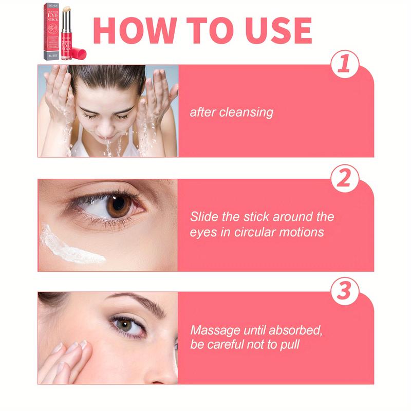 5PCS Retinol Eye  Stick, Eye Tightening and Smooth Eye  - Contains Pure Plant Squalane Shea Butter Comfort Skin Care Comfort Skin Care eye eye  wrist