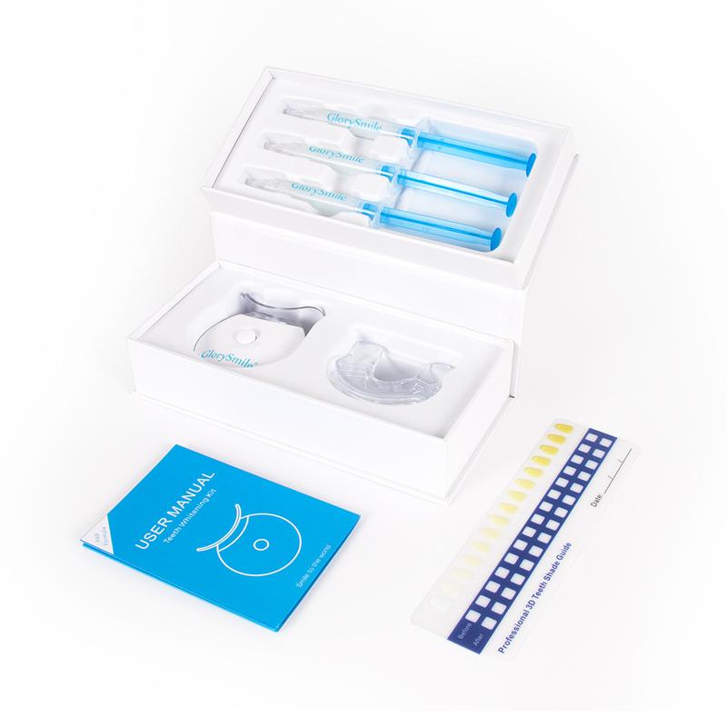 Original Teeth Whitening Kit with 5x LED Light,  Teeth Whitening Light with 3 Carbamide Peroxide Teeth Whitening Gel for Sensitive Teeth, Effective, Travel-Friendly, Easy to Use