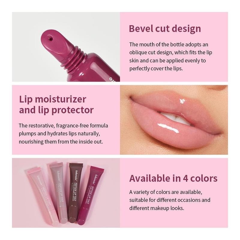 Moisturizing Lip Tint, 4 Counts set Hydrating Lip Gloss, Glossy Lip Glaze Stick, Plumping Lip Oil Lip Stick for Girls & Women, Summer Fridays Lip Balm