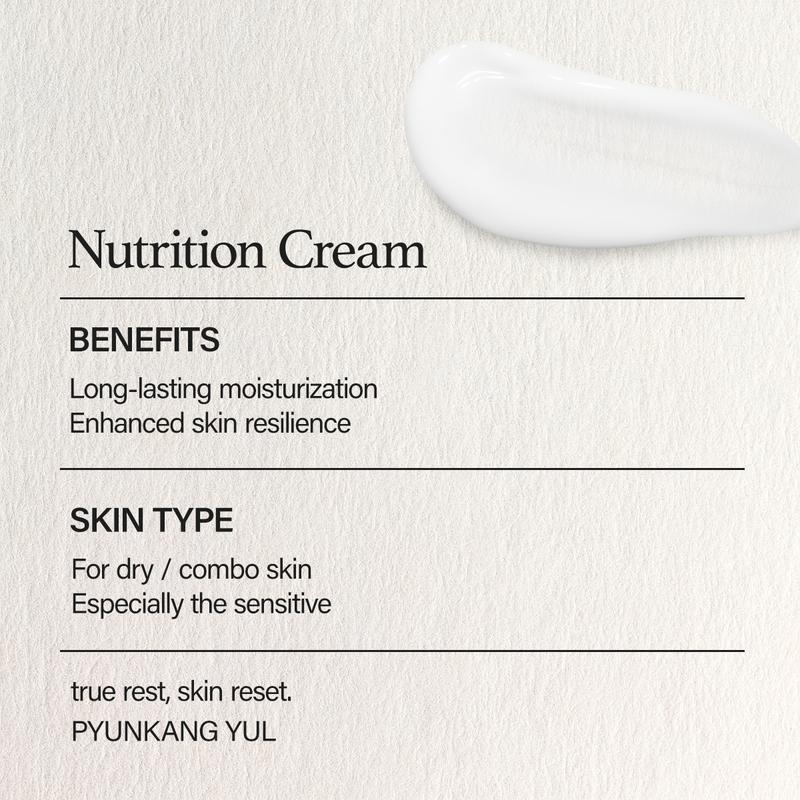 Pyunkang Yul Nutrition Cream - Korean Skin Care Moisturizer Face Cream w  Milkvetch Extract, Shea Butter & Bee Wax - Face Moisturizer (3.3 fl oz)