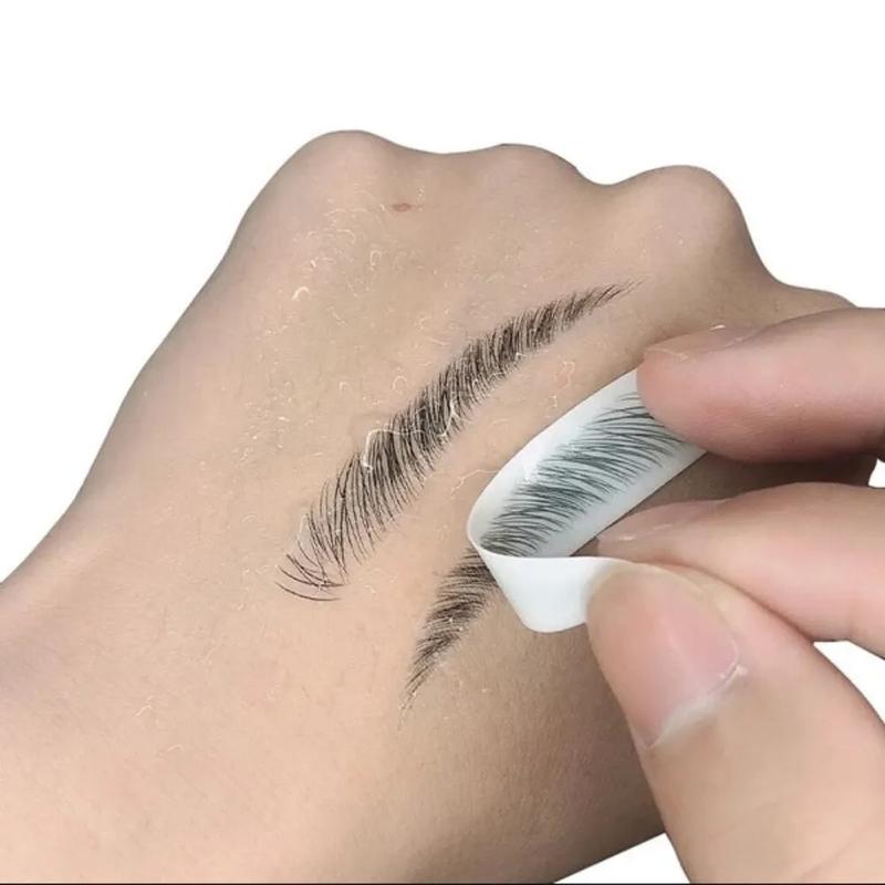 4D Hair Like Eyebrows Stickers Makeup Waterproof Eyebrow Tattoo Sticker Long Lasting Natural Fake Eyebrow Stickers Cosmetics