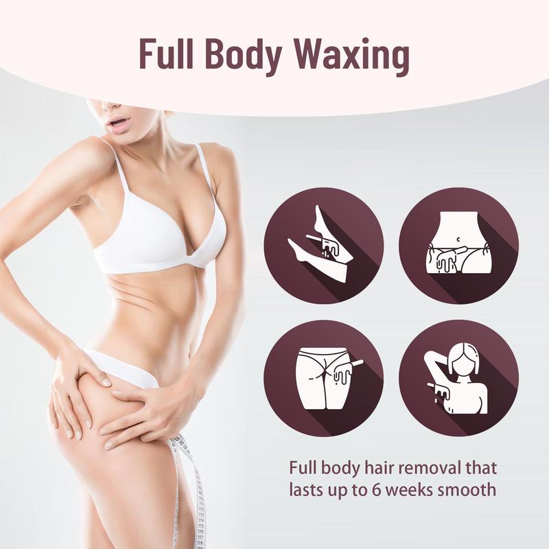 Body Hair Removal Waxing Kit, 1 Set Electric Epilator Waxing Kit for Women, Summer Gifts, Digital LED Display Waxing Machine, Waxing Body Care Accessories