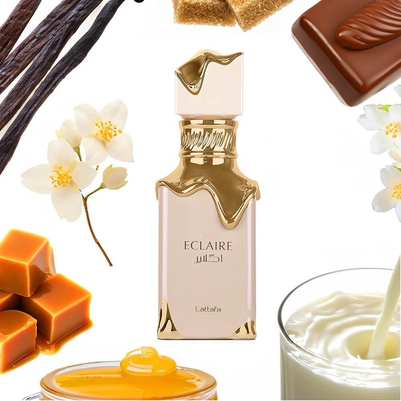 Lattafa Perfumes Eclair Eau De Parfum For Women - Long Lasting Perfume For Women - Sweet Honey and Vanilla Scent