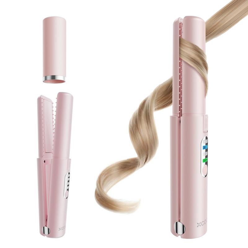 xCool StyleSwift 2-in-1 Cordless Hair Straightener and Curler Quick Safe A Gift for Her Comfort