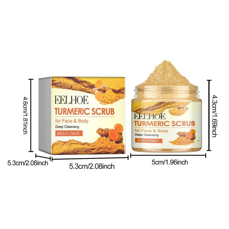 Turmeric Body Scrub, Deep Cleansing Body Scrub, Exfoliating Body Scrub for Face & Body, Body Care Product for Women & Men, Personal Skincare Products, Body Care Products