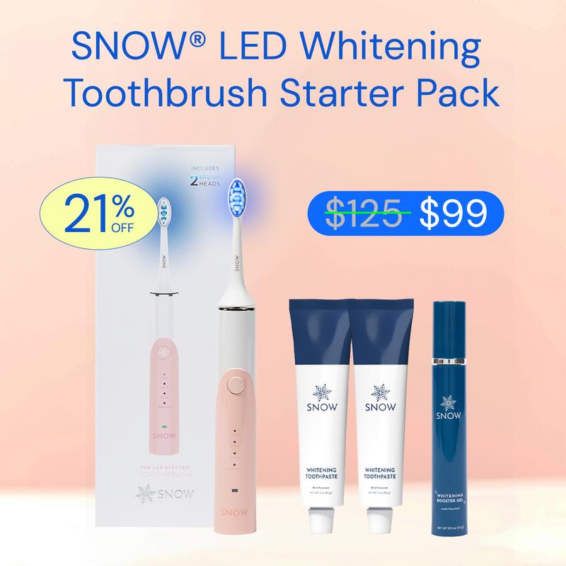 SNOW LED Whitening Electric Toothbrush Gen2 | Dentist-Designed Electric Toothbrush for Adults | Sonic Technology, LED Light, Modes, Timer, Rechargeable | Teeth Whitening