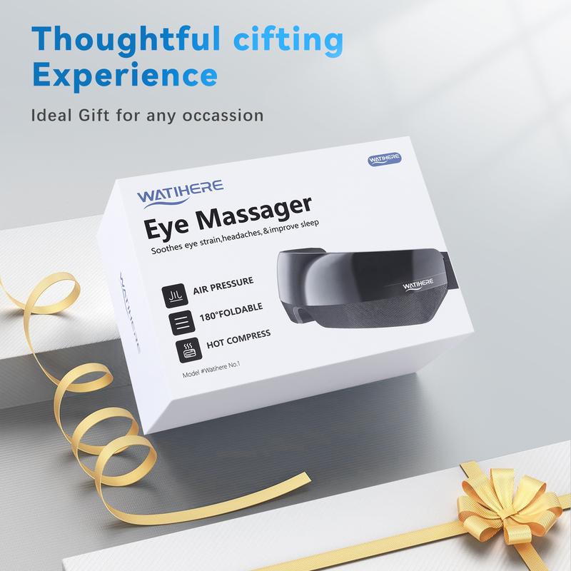 latest upgrade eye massager with heat and vibration with massage and voice prompt function with bluetooth music eye protector rechargeable eye mask to relieve eye fatigue and dark circles1 Adjustable Comfort Daily Electrical