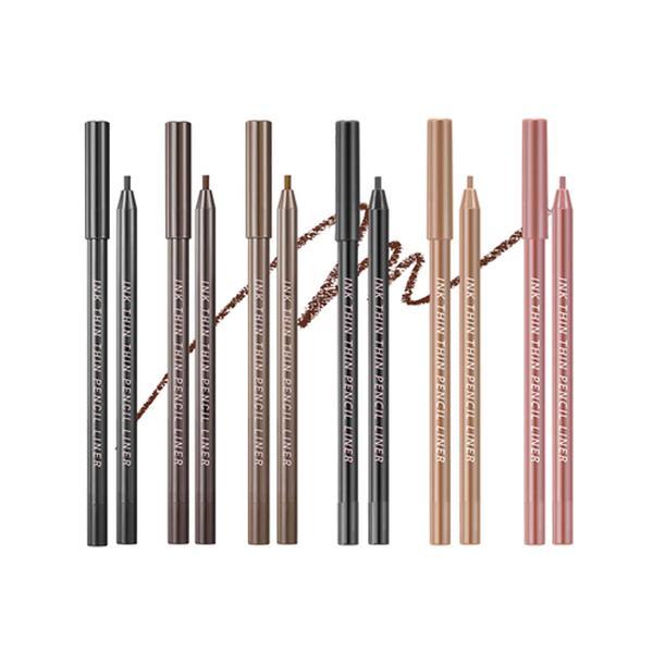 [Peripera] Ink Thin Thin Pencil Liner (5 Colors), Long-Lasting Eyeliner, Creamy Texture, Smudgeproof, Slim Liner, Daily Eye Makeup , K beauty