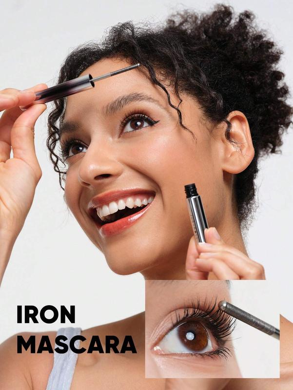 JUDYDOLL Iron Mascara 3g 5ml, Waterproof Lengthening & Curling Formula for Sports, Travel, and Special Events