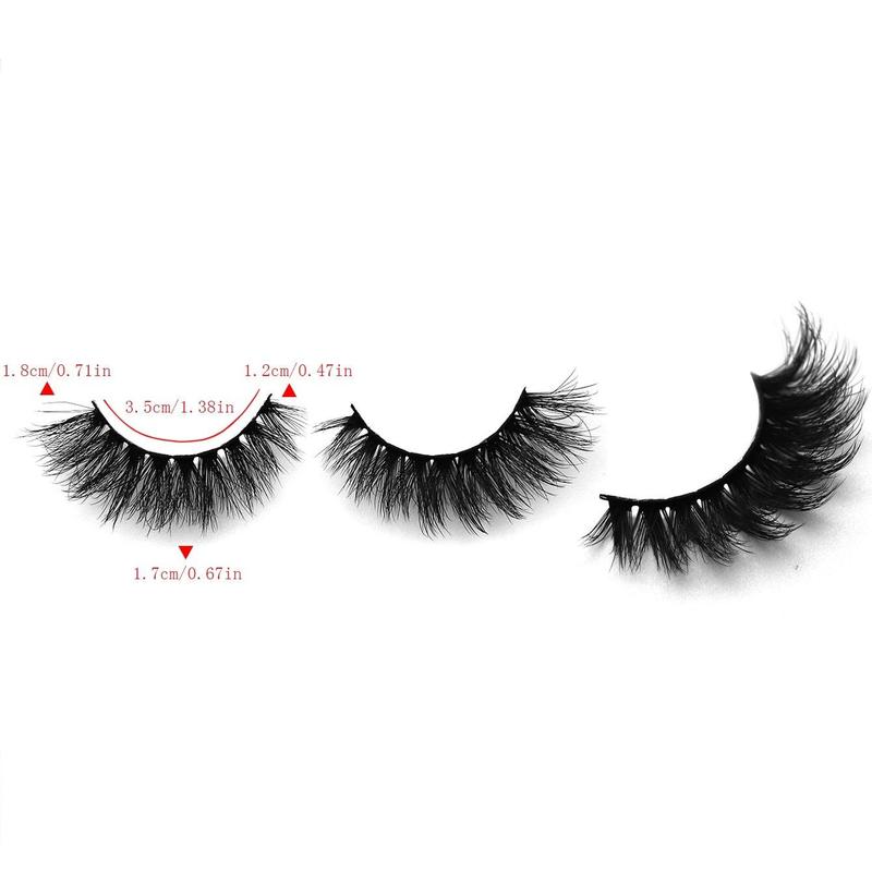 Long Fluffy D Curl False Eyelashes, 7 14 Pairs Wispy Cat Eye Look Faux Cluster Lashes, Natural Curling Eye Makeup Strip Lashes, Eye Makeup, Summer Gift, Christmas Gift