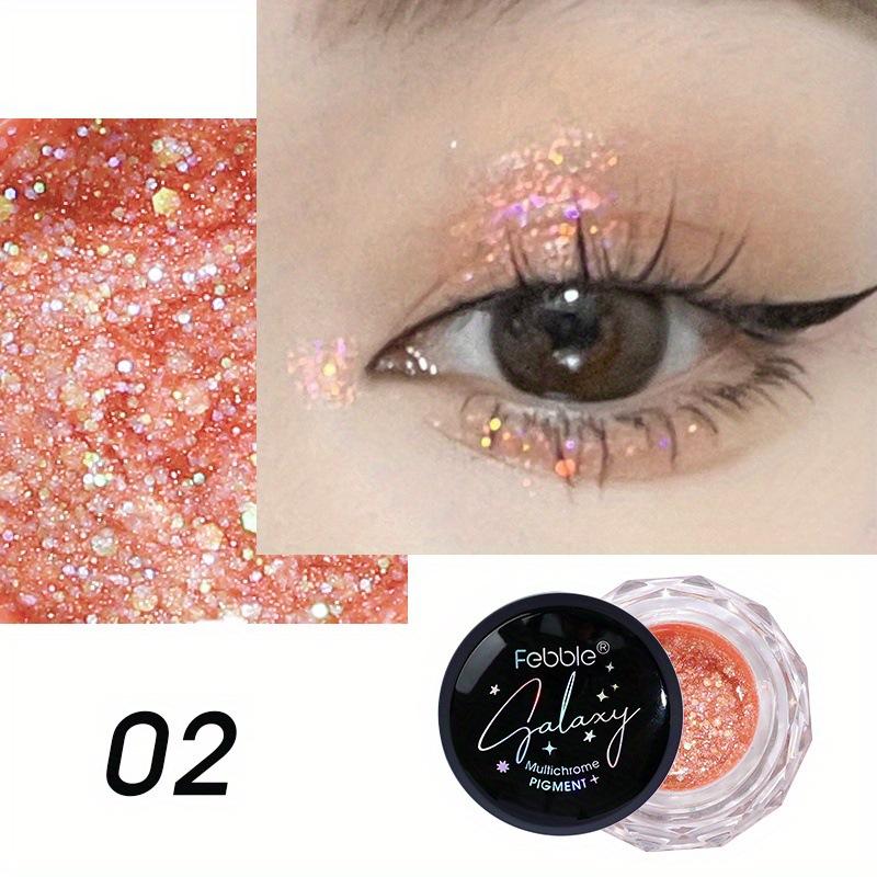 USHAS spot popular pearlescent eyeshadow 6-color pearlescent liquid eyeshadow sparkle colorful eyeshadow liquid eyeshadow cream chameleon eyeshadow glue