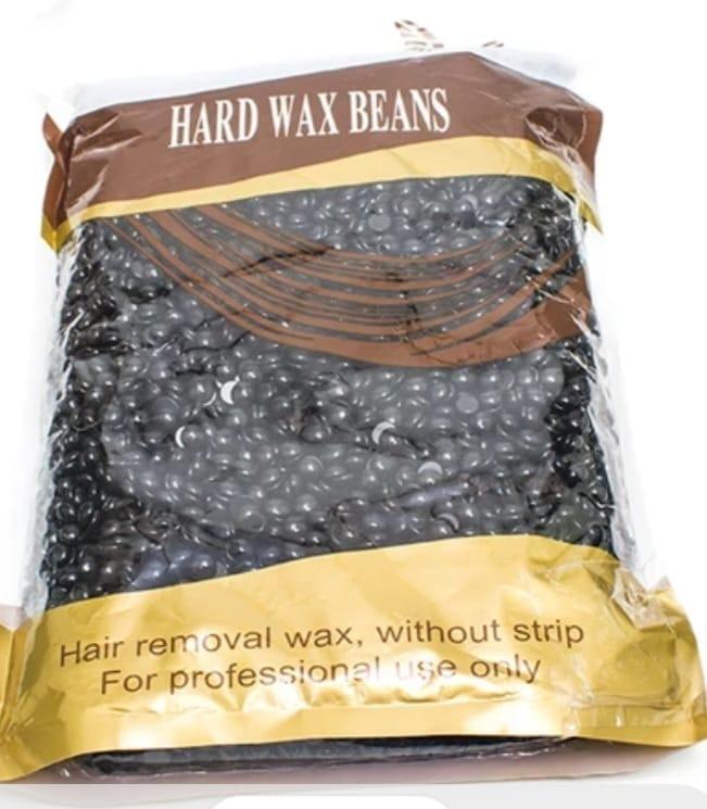 500g Painless Black Hard Wax Beans for Hair Removal – Smooth, Gentle for Underarms, Legs, Bikini & More – Compatible with Wax Warmers, Sensitive Skin