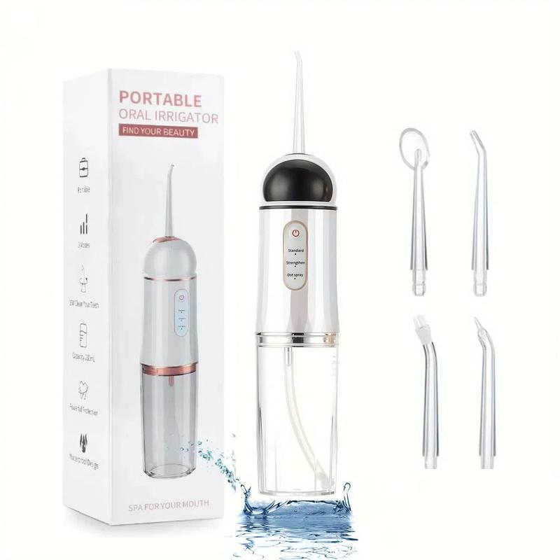 Portable Rechargeable Water Flosser, 1 Box Oral Irrigator & Accessories, Oral Care Tool For Home & Travel