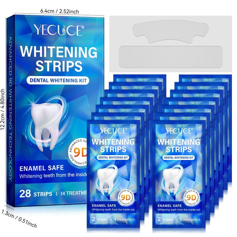 Teeth Care Strips for Polishing Teeth, 28 Strips box Multi-use Teeth Cleansing Sticker, Oral Care Product for Men & Women