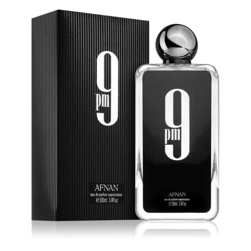 Afnan 9PM Eau de Parfum Spray for Men 3.4 oz - Amber Vanilla Scent Perfume